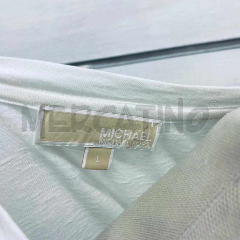 MAGLIETTA DONNA BIANCA MICHAEL KORS MANICHE TRAFORATE | Mercatino dell'Usato Lago patria - giugliano in c. 3
