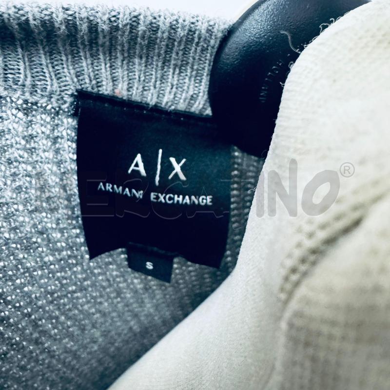 MAGLIONE UOMO ARMANI EXCHANGE GRIGIO LAVORATO | Mercatino dell'Usato Lago patria - giugliano in c. 5