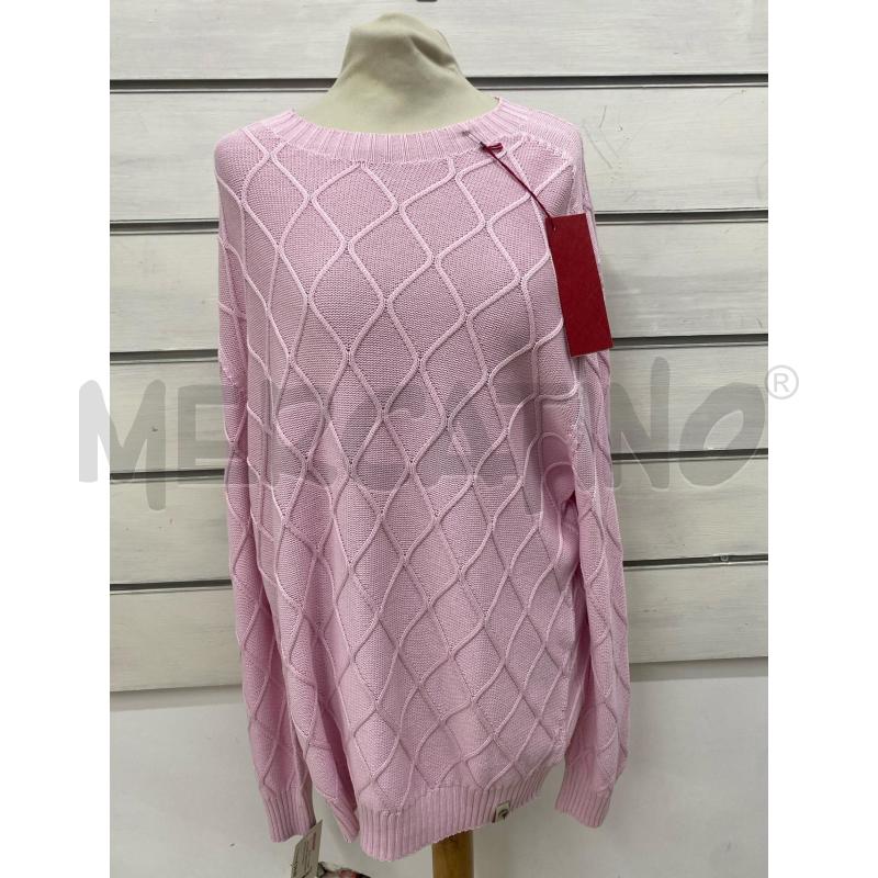 MAGLIONE UOMO ROMBO VUOTO FILO ROSA | Mercatino dell'Usato Lago patria - giugliano in c. 1