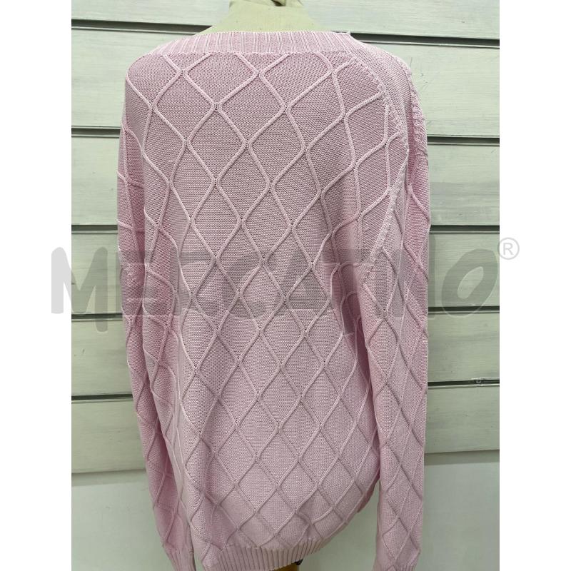 MAGLIONE UOMO ROMBO VUOTO FILO ROSA | Mercatino dell'Usato Lago patria - giugliano in c. 4