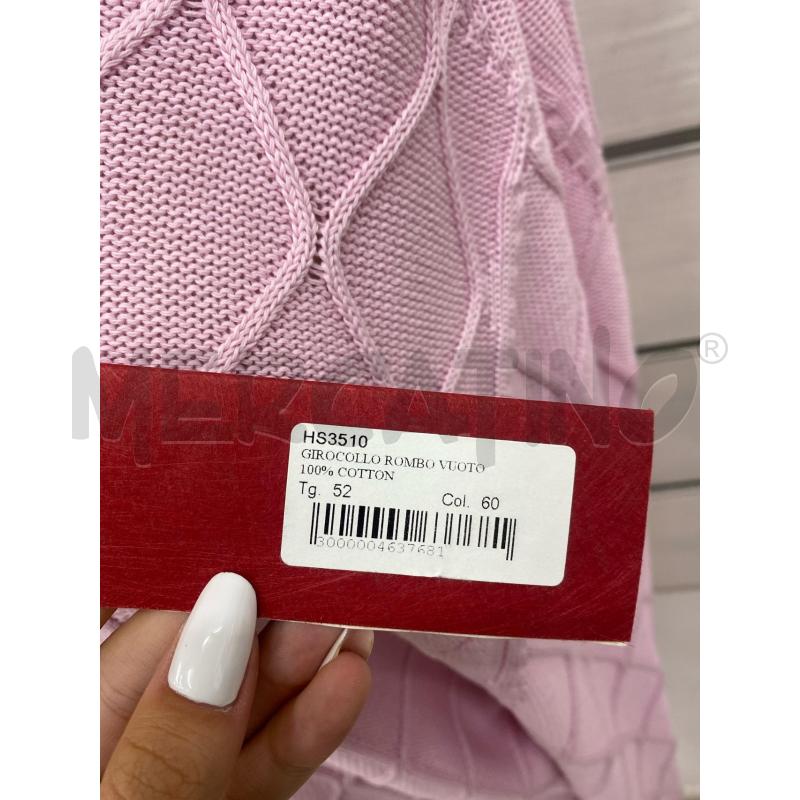MAGLIONE UOMO ROMBO VUOTO FILO ROSA | Mercatino dell'Usato Lago patria - giugliano in c. 5