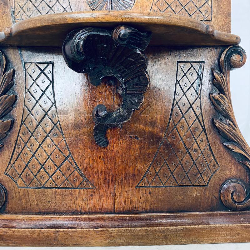 MENSOLA LEGNO SCURO INTARSIATA | Mercatino dell'Usato Lago patria - giugliano in c. 5