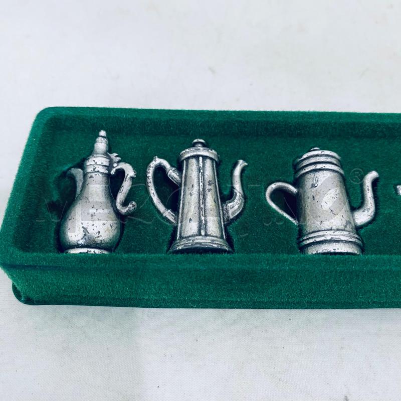 MINIATURA CAFFETTIERE GRIGIE | Mercatino dell'Usato Lago patria - giugliano in c. 2