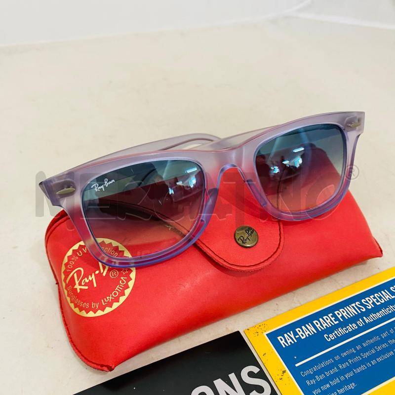 OCCHIALI DONNA RAYBAN LILLA LENTE BLU SFUMATA | Mercatino dell'Usato Lago patria - giugliano in c. 3