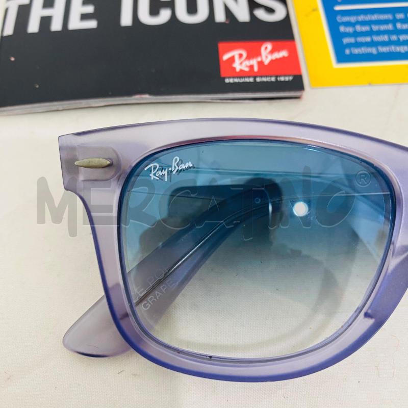 OCCHIALI DONNA RAYBAN LILLA LENTE BLU SFUMATA | Mercatino dell'Usato Lago patria - giugliano in c. 5