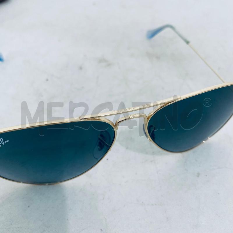 OCCHIALI UOMO RAY-BAN AVIATOR LARGE METAL RB3025 LENTE SFUMATA IN BLU SCURO MONTATURA DORATA  | Mercatino dell'Usato Lago patria - giugliano in c. 4