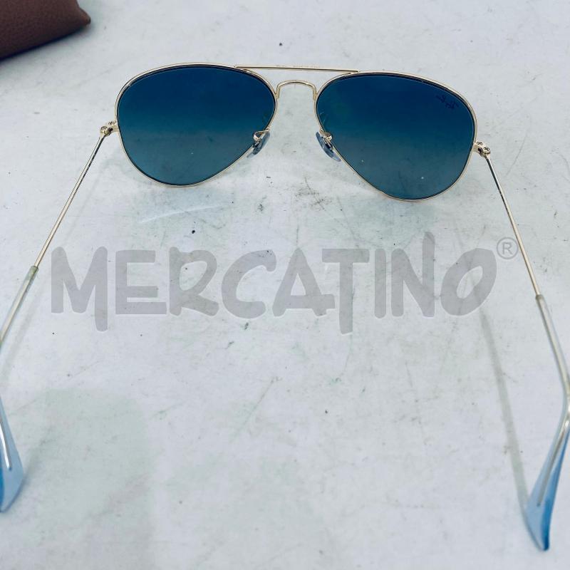 OCCHIALI UOMO RAY-BAN AVIATOR LARGE METAL RB3025 LENTE SFUMATA IN BLU SCURO MONTATURA DORATA  | Mercatino dell'Usato Lago patria - giugliano in c. 5