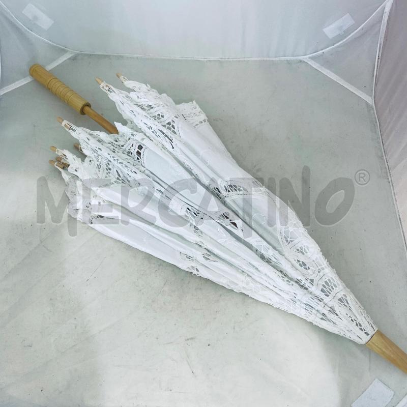 OMBRELLO MERLETTO BIANCO | Mercatino dell'Usato Lago patria - giugliano in c. 1