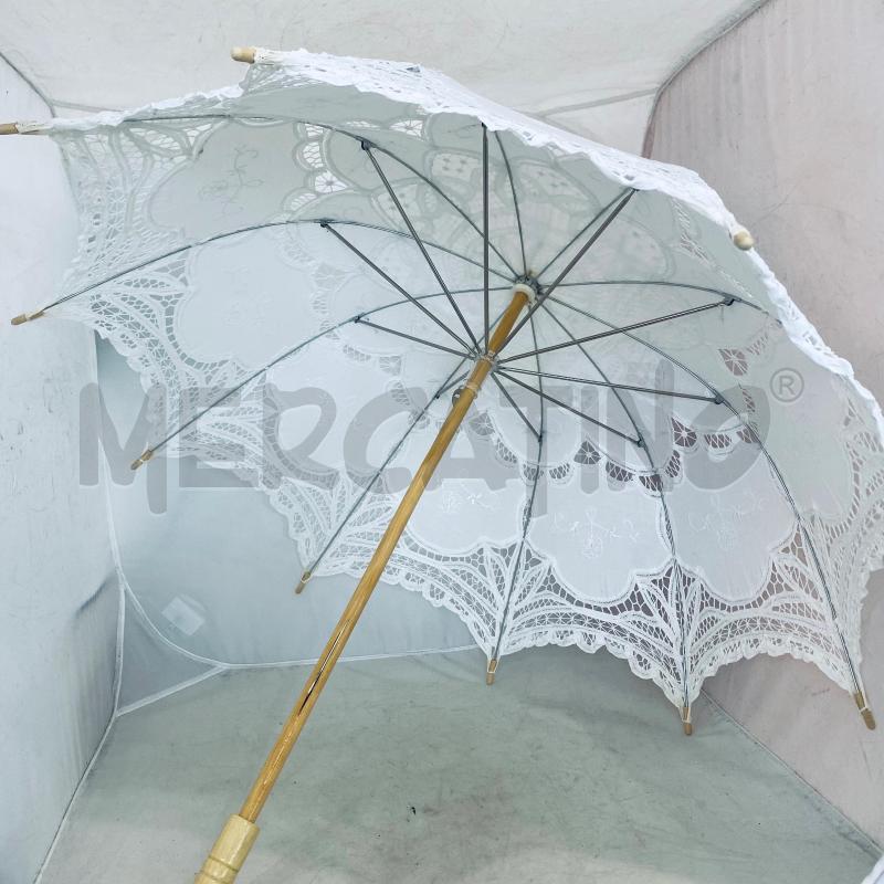 OMBRELLO MERLETTO BIANCO | Mercatino dell'Usato Lago patria - giugliano in c. 3
