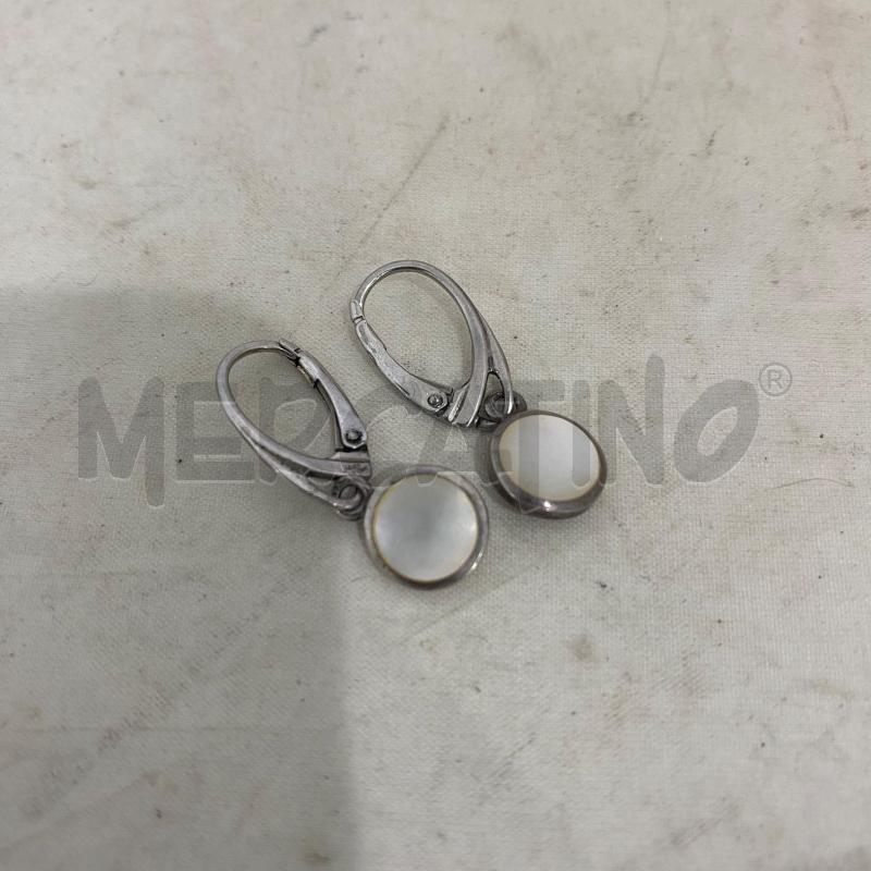 ORECCHINI 925 CON PICCOLO PENDENTE BIANCO | Mercatino dell'Usato Lago patria - giugliano in c. 1