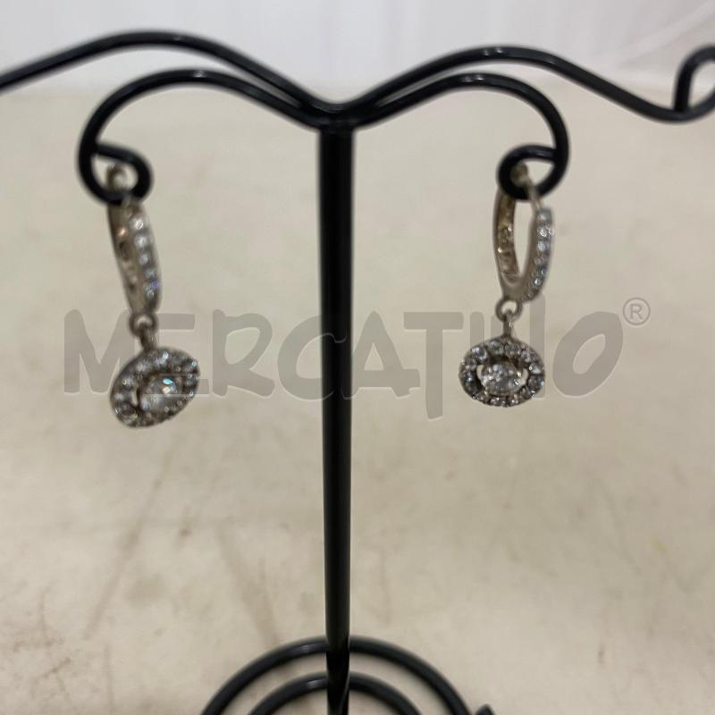 ORECCHINI CERCHI PICCOLI STRASS CON PENDENTE TONDO | Mercatino dell'Usato Lago patria - giugliano in c. 2