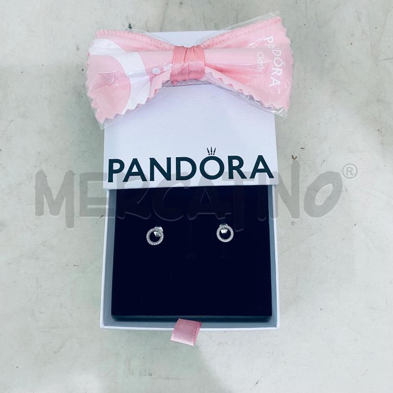 ORECCHINI PANDORA CERCHIO 925 BRILLANTINI  | Mercatino dell'Usato Lago patria - giugliano in c. 1