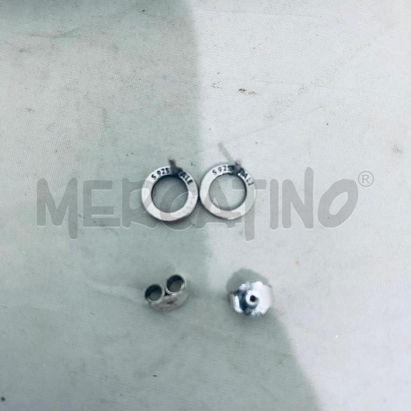 ORECCHINI PANDORA CERCHIO 925 BRILLANTINI  | Mercatino dell'Usato Lago patria - giugliano in c. 3