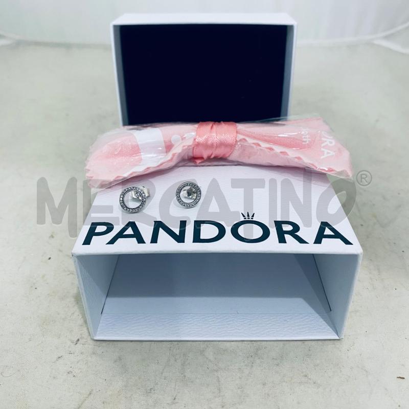 ORECCHINI PANDORA CERCHIO 925 BRILLANTINI  | Mercatino dell'Usato Lago patria - giugliano in c. 5