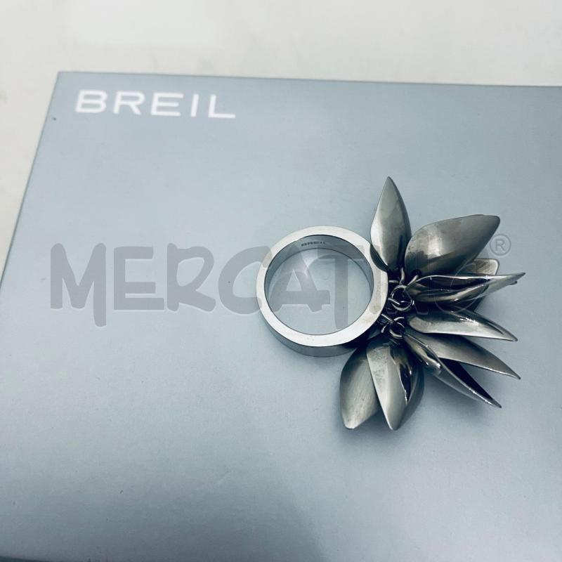 ORECCHINI + CIONDOLO + ANELLO BREIL GRAPPOLO FOGLIE ACCIAIO | Mercatino dell'Usato Lago patria - giugliano in c. 4