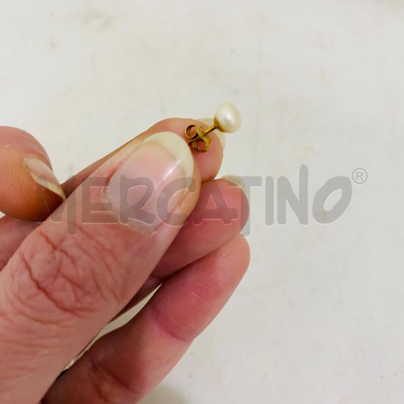 ORECCHINO LOBO PERLINA CIN PERNO OR 750 | Mercatino dell'Usato Lago patria - giugliano in c. 1