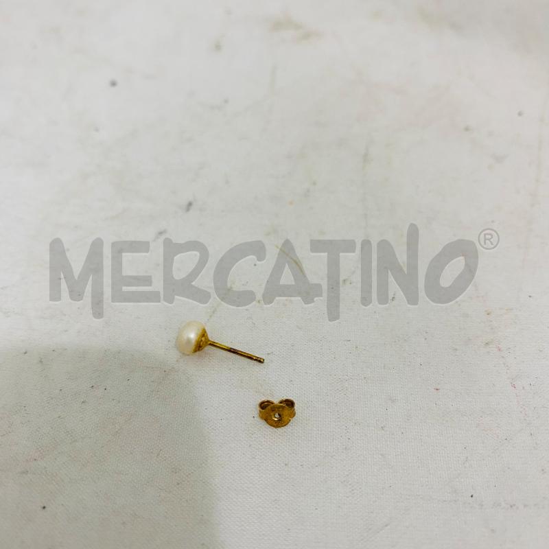 ORECCHINO LOBO PERLINA CIN PERNO OR 750 | Mercatino dell'Usato Lago patria - giugliano in c. 4