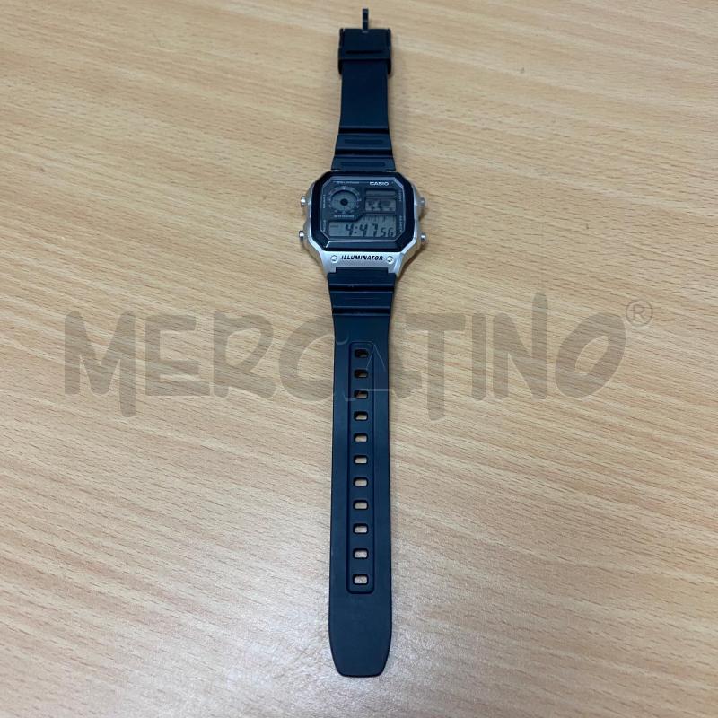 OROLOGIO DA POLSO CASIO 3299 GOMMA NERA QUADRANTE GRIGIO | Mercatino dell'Usato Lago patria - giugliano in c. 1