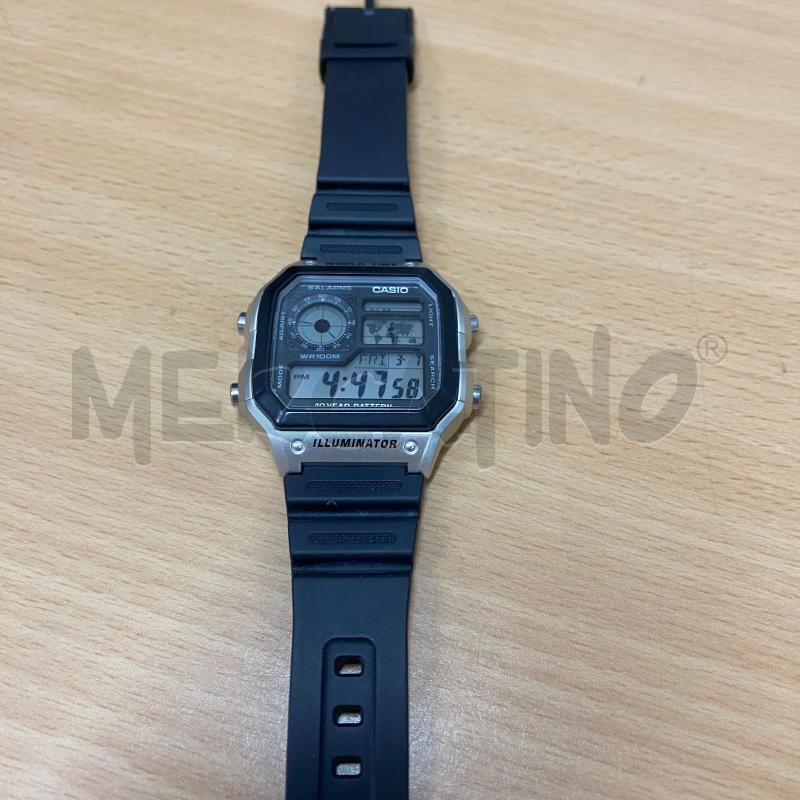 OROLOGIO DA POLSO CASIO 3299 GOMMA NERA QUADRANTE GRIGIO | Mercatino dell'Usato Lago patria - giugliano in c. 2