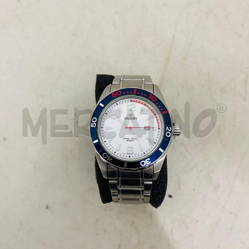 OROLOGIO DA POLSO ORIENT CINTURINO ACCIAIO QUADRANTE BLU ROSSO | Mercatino dell'Usato Lago patria - giugliano in c. 1