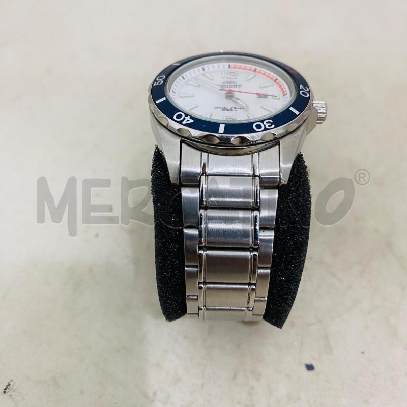 OROLOGIO DA POLSO ORIENT CINTURINO ACCIAIO QUADRANTE BLU ROSSO | Mercatino dell'Usato Lago patria - giugliano in c. 2