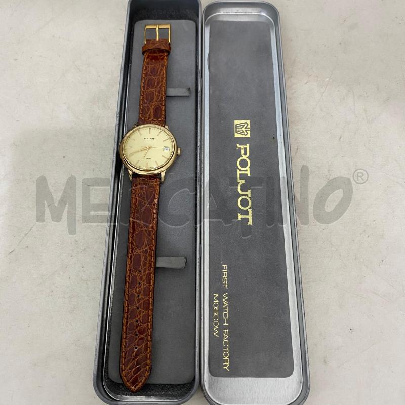 OROLOGIO DA POLSO POLJOT MECCANICO CINTURINO MARRONE  | Mercatino dell'Usato Lago patria - giugliano in c. 3