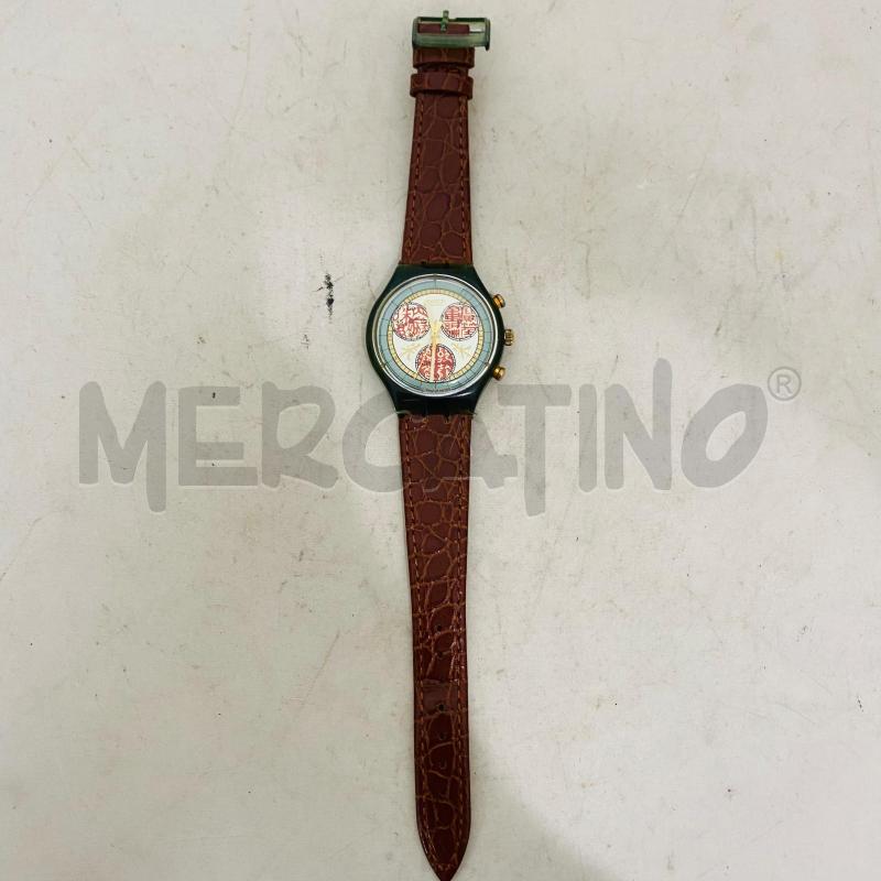 OROLOGIO DA POLSO SWATCH SOSISTUZIONE CINTURINI IN PELLE MARRONE | Mercatino dell'Usato Lago patria - giugliano in c. 1
