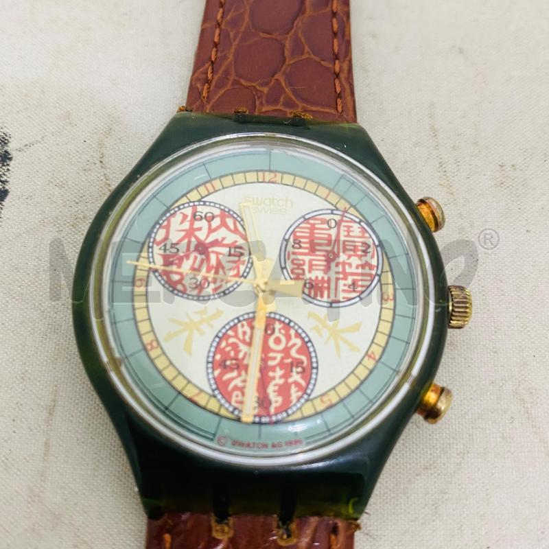 OROLOGIO DA POLSO SWATCH SOSISTUZIONE CINTURINI IN PELLE MARRONE | Mercatino dell'Usato Lago patria - giugliano in c. 2