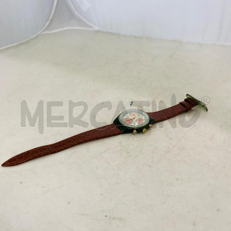 OROLOGIO DA POLSO SWATCH SOSISTUZIONE CINTURINI IN PELLE MARRONE | Mercatino dell'Usato Lago patria - giugliano in c. 3