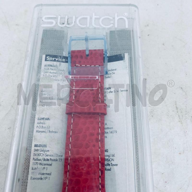 OROLOGIO DA POLSO SWATH AUTOMANITO PELLE ROSSA QUADRANTE DORATO  | Mercatino dell'Usato Lago patria - giugliano in c. 3