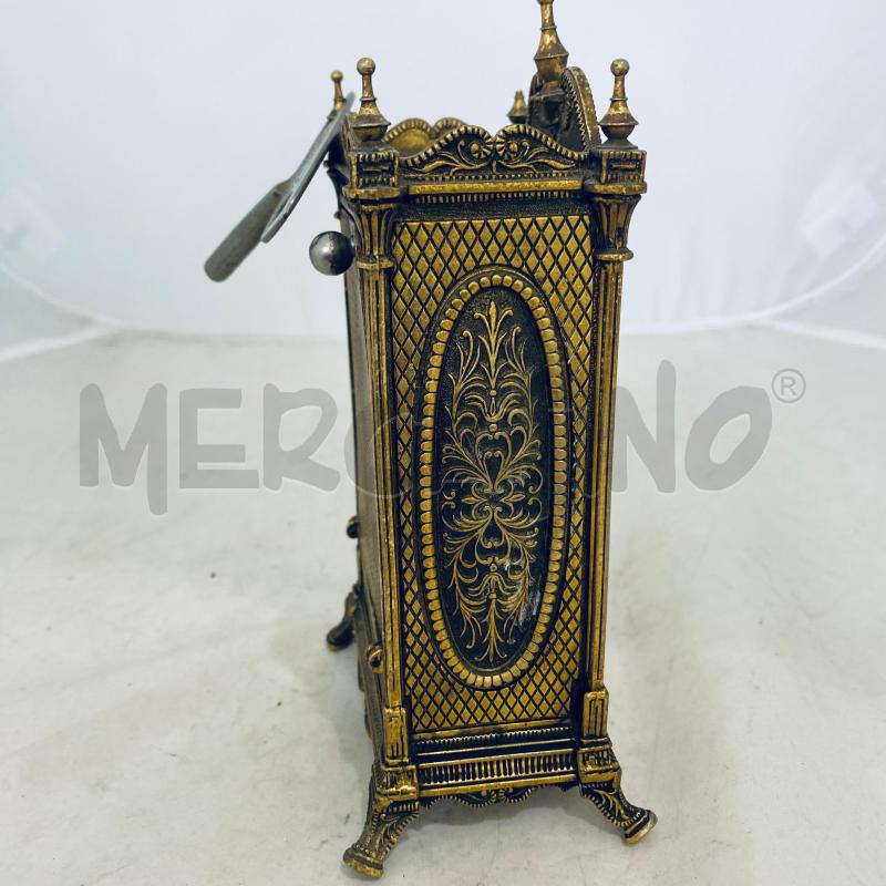 OROLOGIO DA TAVOLO CARICA A CHIAVE METALLODORATO TEDESCO | Mercatino dell'Usato Lago patria - giugliano in c. 4