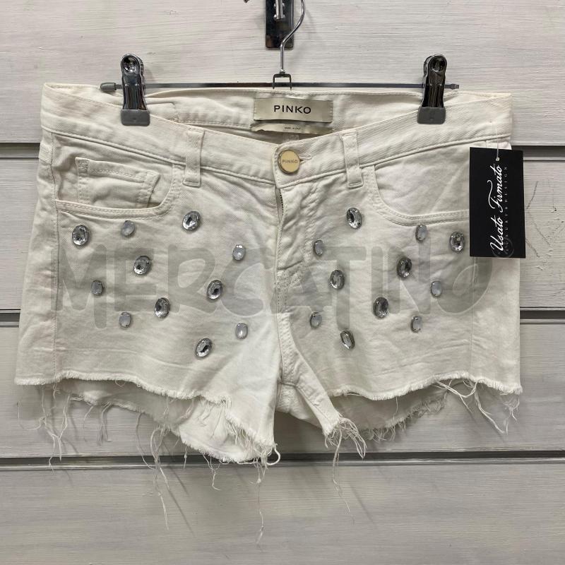 PANTALONCINO DONNA PINKO BIANCO PIETRE | Mercatino dell'Usato Lago patria - giugliano in c. 1