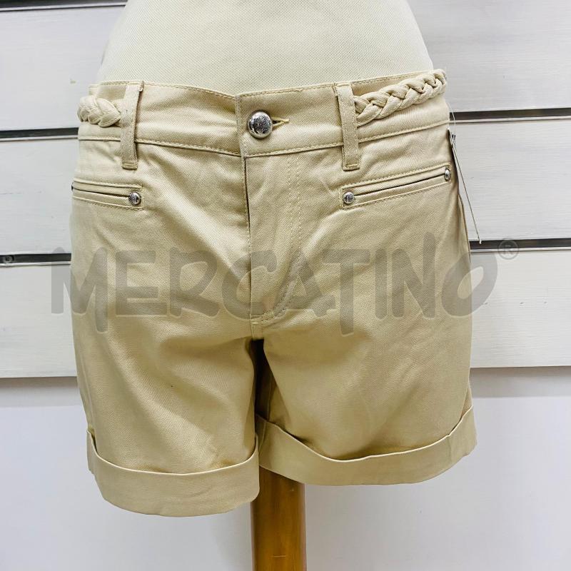 PANTALONCINO DONNA ROBERTO CAVALLI BEIGE CINTA TRECCIA | Mercatino dell'Usato Lago patria - giugliano in c. 1