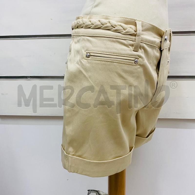 PANTALONCINO DONNA ROBERTO CAVALLI BEIGE CINTA TRECCIA | Mercatino dell'Usato Lago patria - giugliano in c. 3