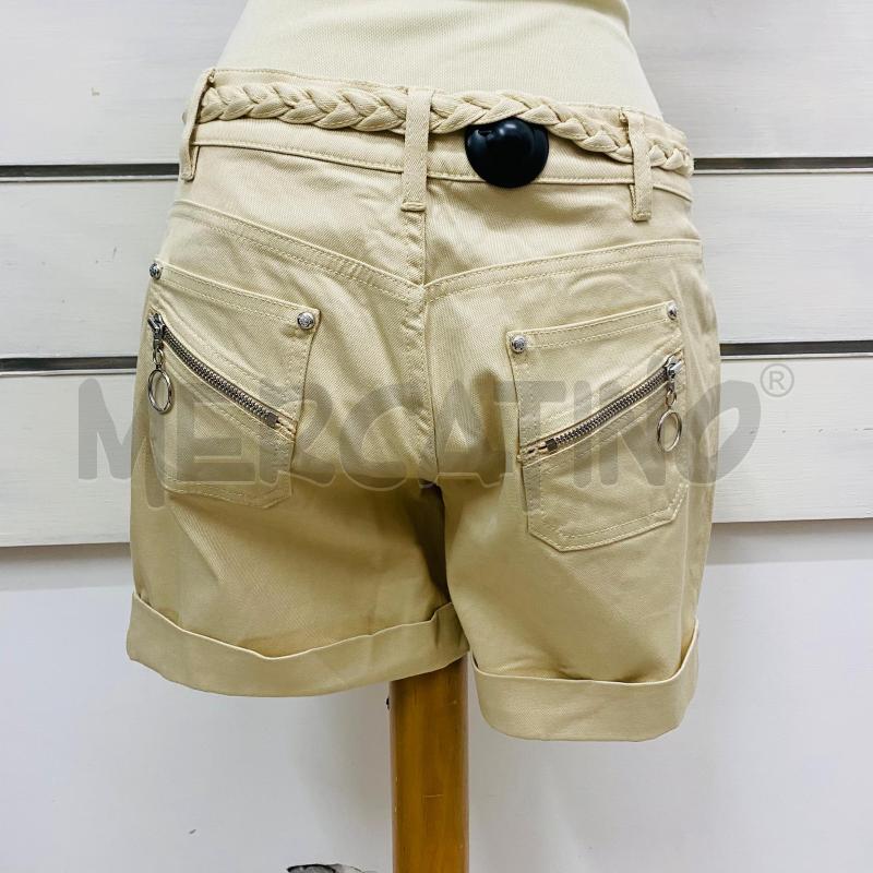 PANTALONCINO DONNA ROBERTO CAVALLI BEIGE CINTA TRECCIA | Mercatino dell'Usato Lago patria - giugliano in c. 4