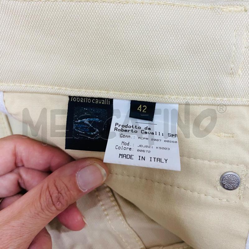 PANTALONCINO DONNA ROBERTO CAVALLI BEIGE CINTA TRECCIA | Mercatino dell'Usato Lago patria - giugliano in c. 5