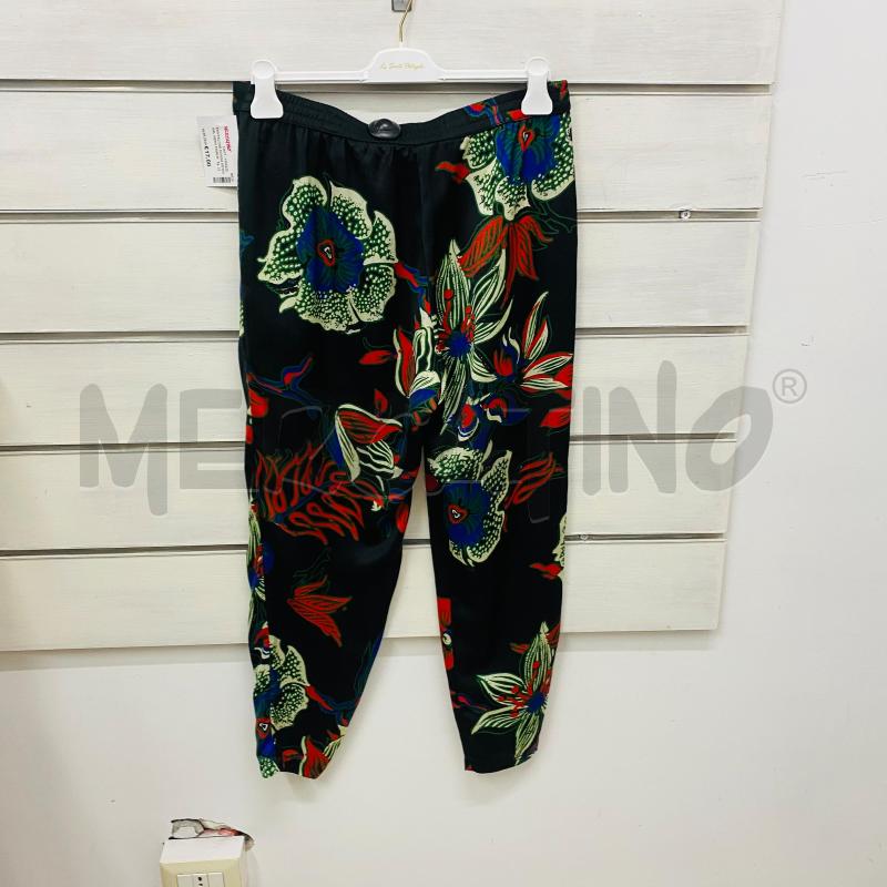 PANTALONE DONNA DESIGUAL NERO FIORI ROSSI BLU VERDI  | Mercatino dell'Usato Lago patria - giugliano in c. 4