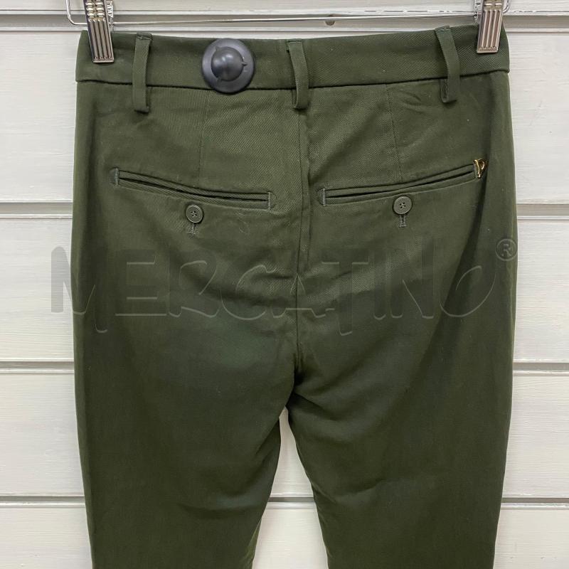 PANTALONE DONNA DONDUP VERDE BOTTONI GIOIELLO CON STEMMA | Mercatino dell'Usato Lago patria - giugliano in c. 5