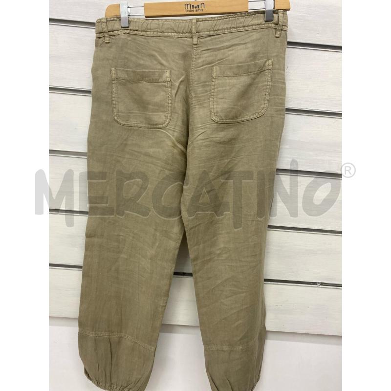 PANTALONE DONNA I BLUES 100%LINO SABBIA | Mercatino dell'Usato Lago patria - giugliano in c. 4