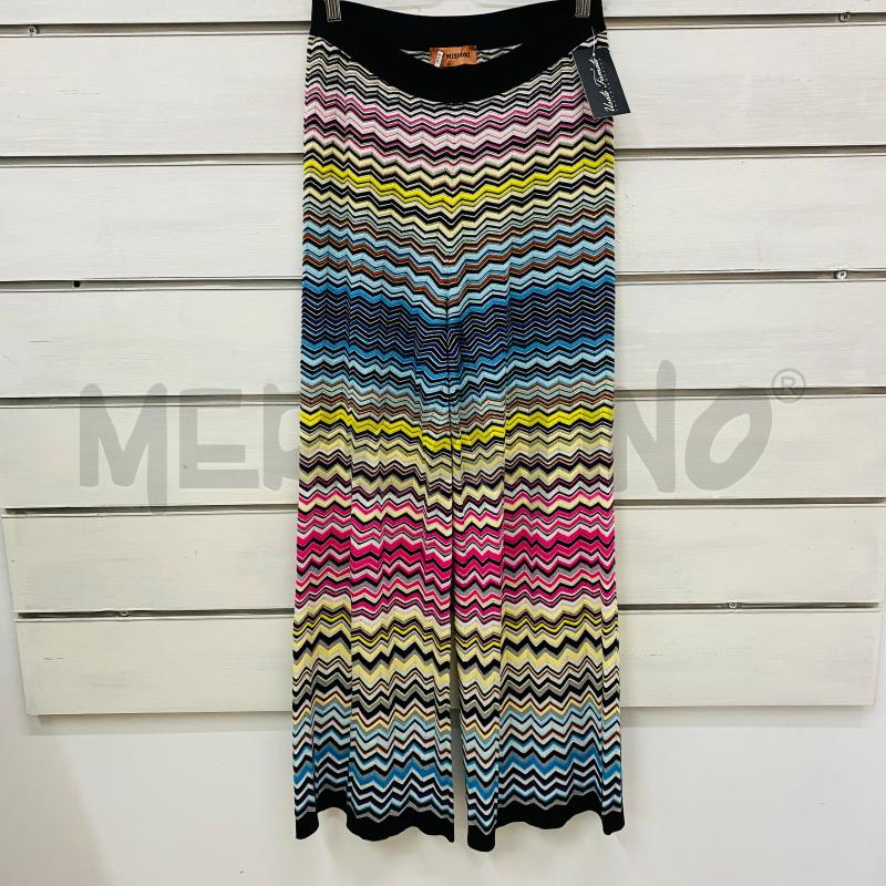 PANTALONE DONNA MISSONI MOTIVO ZIG ZAG MULTICOLOR BUSTINO NERO | Mercatino dell'Usato Lago patria - giugliano in c. 1