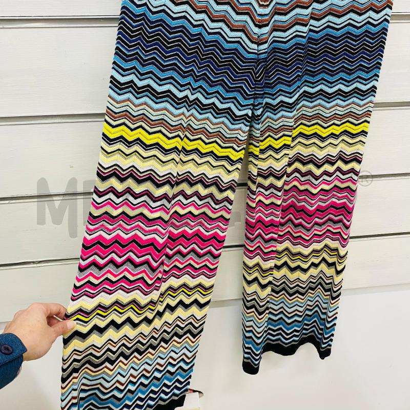 PANTALONE DONNA MISSONI MOTIVO ZIG ZAG MULTICOLOR BUSTINO NERO | Mercatino dell'Usato Lago patria - giugliano in c. 4