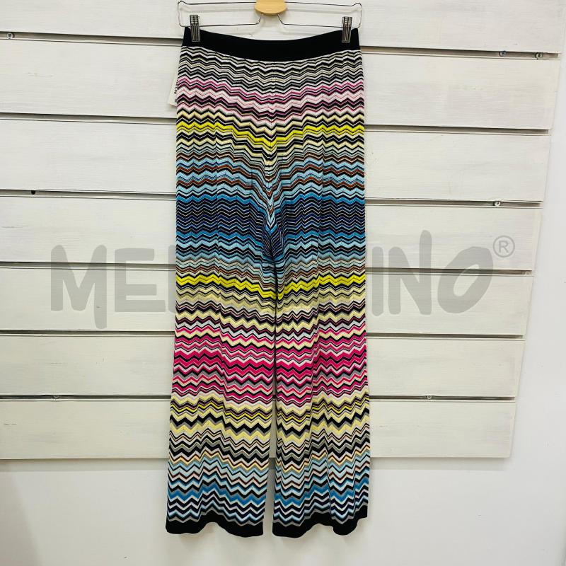 PANTALONE DONNA MISSONI MOTIVO ZIG ZAG MULTICOLOR BUSTINO NERO | Mercatino dell'Usato Lago patria - giugliano in c. 5