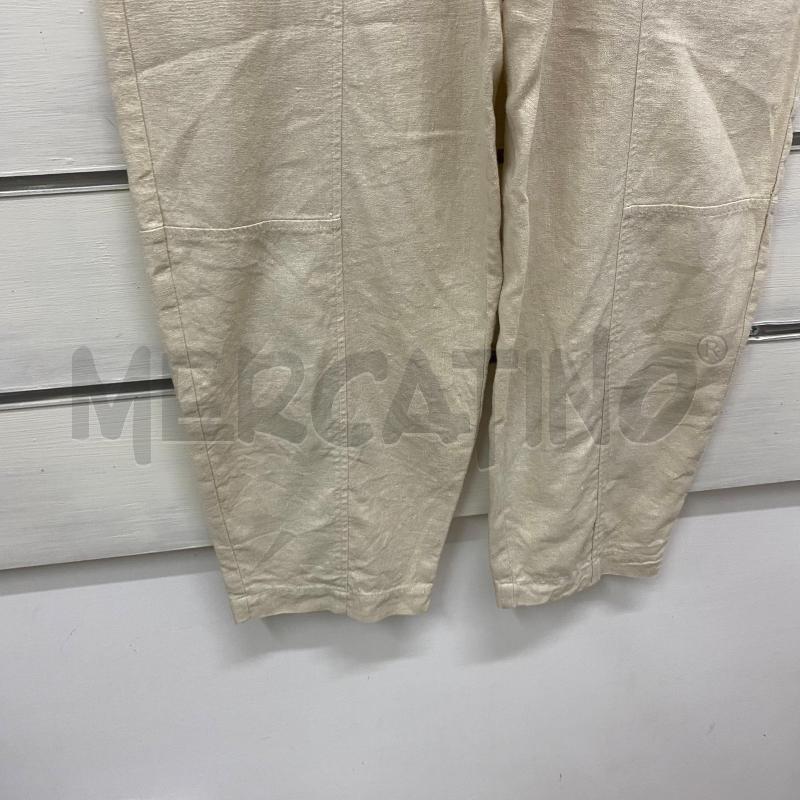PANTALONE DONNA ZARA BEIGE LINO  | Mercatino dell'Usato Lago patria - giugliano in c. 3