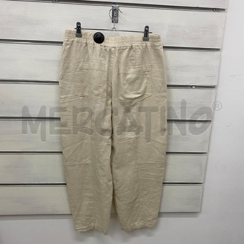 PANTALONE DONNA ZARA BEIGE LINO  | Mercatino dell'Usato Lago patria - giugliano in c. 4