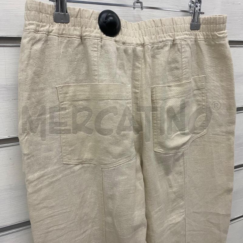 PANTALONE DONNA ZARA BEIGE LINO  | Mercatino dell'Usato Lago patria - giugliano in c. 5