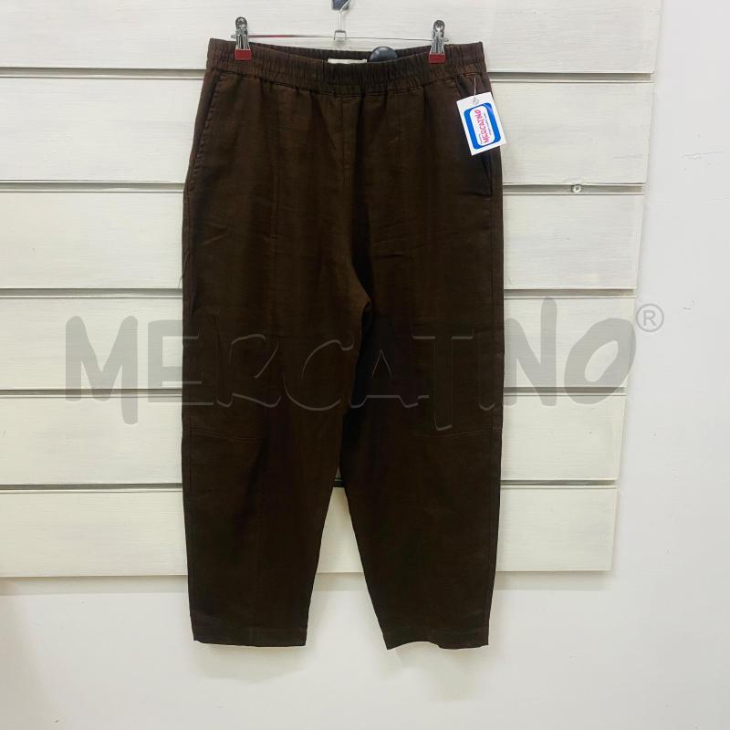 PANTALONE DONNA ZARA LINO MARRONE | Mercatino dell'Usato Lago patria - giugliano in c. 1