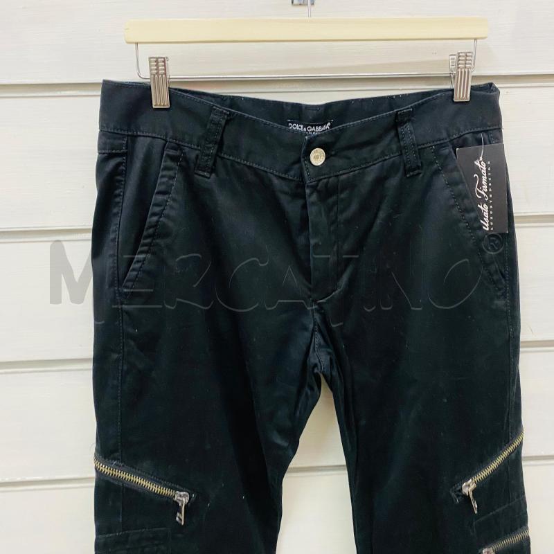 PANTALONE UOMO DOLCE&GABBANA NERO MODELLO CARGO ZIP METALLO | Mercatino dell'Usato Lago patria - giugliano in c. 2