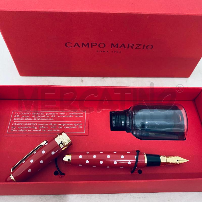 PENNA STILOGRAFICA CAMPO MARZIO ROSSA POIS BIANCHI | Mercatino dell'Usato Lago patria - giugliano in c. 4