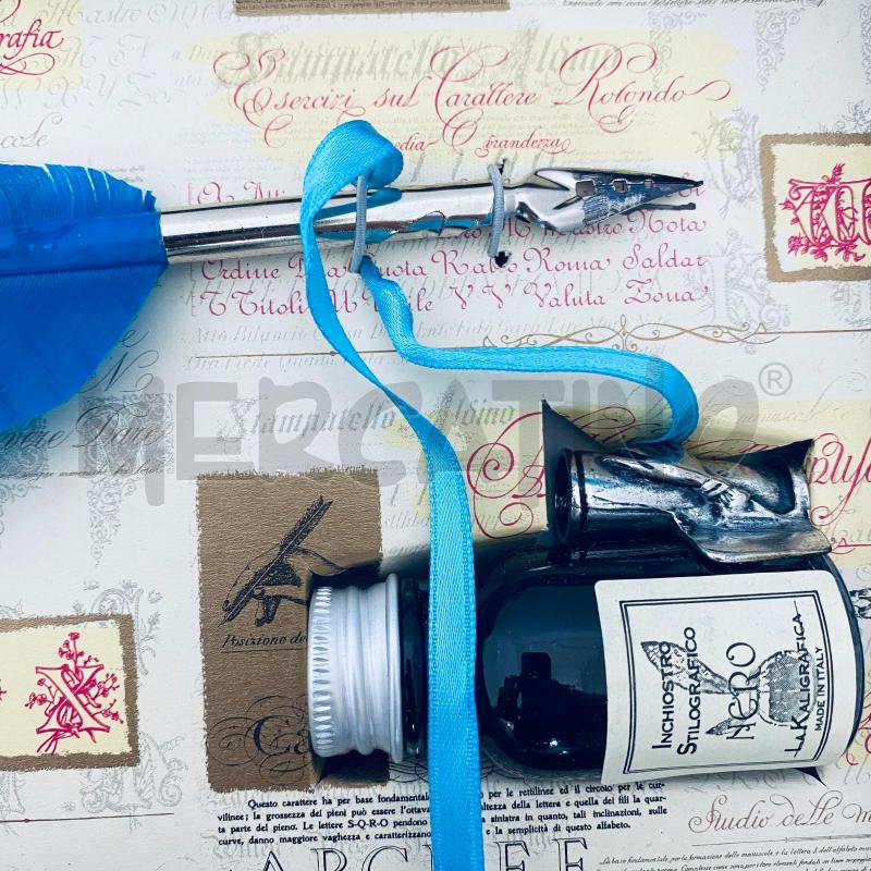 PENNA STILOGRAFICA PIUMA AZZURRA  | Mercatino dell'Usato Lago patria - giugliano in c. 4