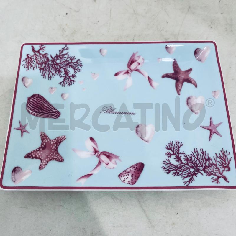 PIATTINO BLUMARINE ROSA SFONDOAZZURRO DISEGNO MARE | Mercatino dell'Usato Lago patria - giugliano in c. 2